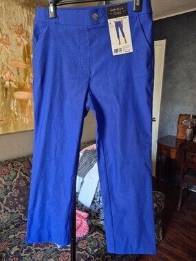 "Dazzling Blue"Crops, , Rafaella, NWT, size 4